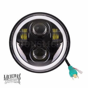 5.75 MOONSMC® HALO Series OG Moonmaker LED Headlight - Black - Lighting Components